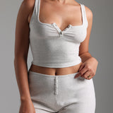 Air-Sleep Ease Shorts - Light Heather Gray