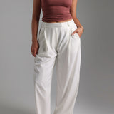 Refined Sleeveless Turtleneck T-Shirt - Vintage Berry