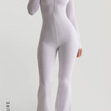 New Standard Flared Jumpsuit - Light Heather Gray