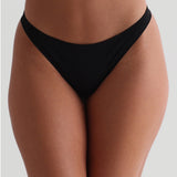 Bequemer Tanga - Schwarz