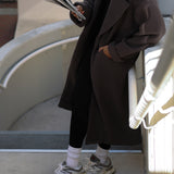 Sherpa Oversized Trench Coat - Charcoal