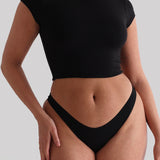 Cropped Baby Tee - Black