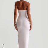The Halter Maxi Dress - White
