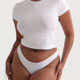 Relaxed Cotton Baby Tee - White