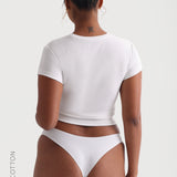 Relaxed Cotton Baby Tee - White