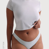 Relaxed Cotton Baby Tee - Sky