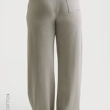 Relaxed Cotton Pants - Sage