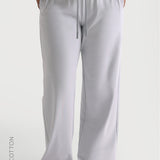 Relaxed Cotton Pants - Sky