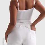 Entspannte Baumwollshorts 2 1/2" - Weiß