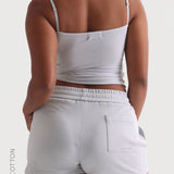 Relaxed Cotton Shorts 2 1/2" - Sky