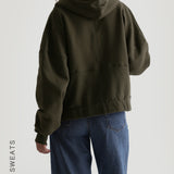 The Structured Bomber Jacket - Deep Olive