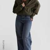 The Structured Bomber Jacket - Deep Olive