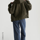 The Structured Bomber Jacket - Deep Olive