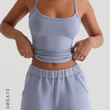 Easy Fit Sweat Shorts 2" - Sea Breeze