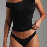 Atelier Ruched Top - Black