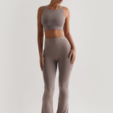Daily Crop Top - Smokey Taupe