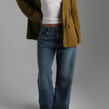 The Meridian Blazer - Olive Oil