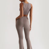 Daily Crop Top - Smokey Taupe