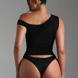 Atelier Ruched Top - Black