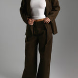 The Meridian Blazer - Brown Sugar