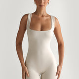 Strampler mit Racerback - Zartes Beige