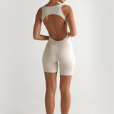 Strampler mit Racerback - Zartes Beige