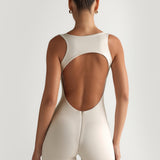 Strampler mit Racerback - Zartes Beige
