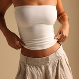 Classic Full-Length Tube Top - White