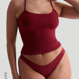 Prime Cami Crossback Tank Top - Wine