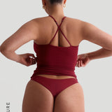 Prime Cami Crossback Tank Top - Wine