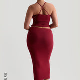 Prime Cami Crossback Tank Top - Wine