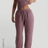 Jogger Fit Sweatpants - Vintage Purple