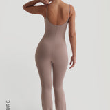 Prime Cami Flared Jumpsuit - Warm Mocha