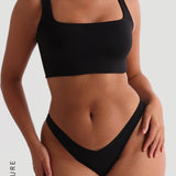 Second Skin Crop Top - Black