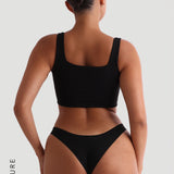 Second Skin Crop Top - Black