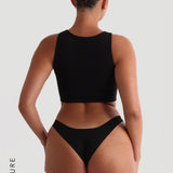Daily Crop Top - Black