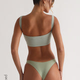 Brassière micro-côtelée Staple - Sauge