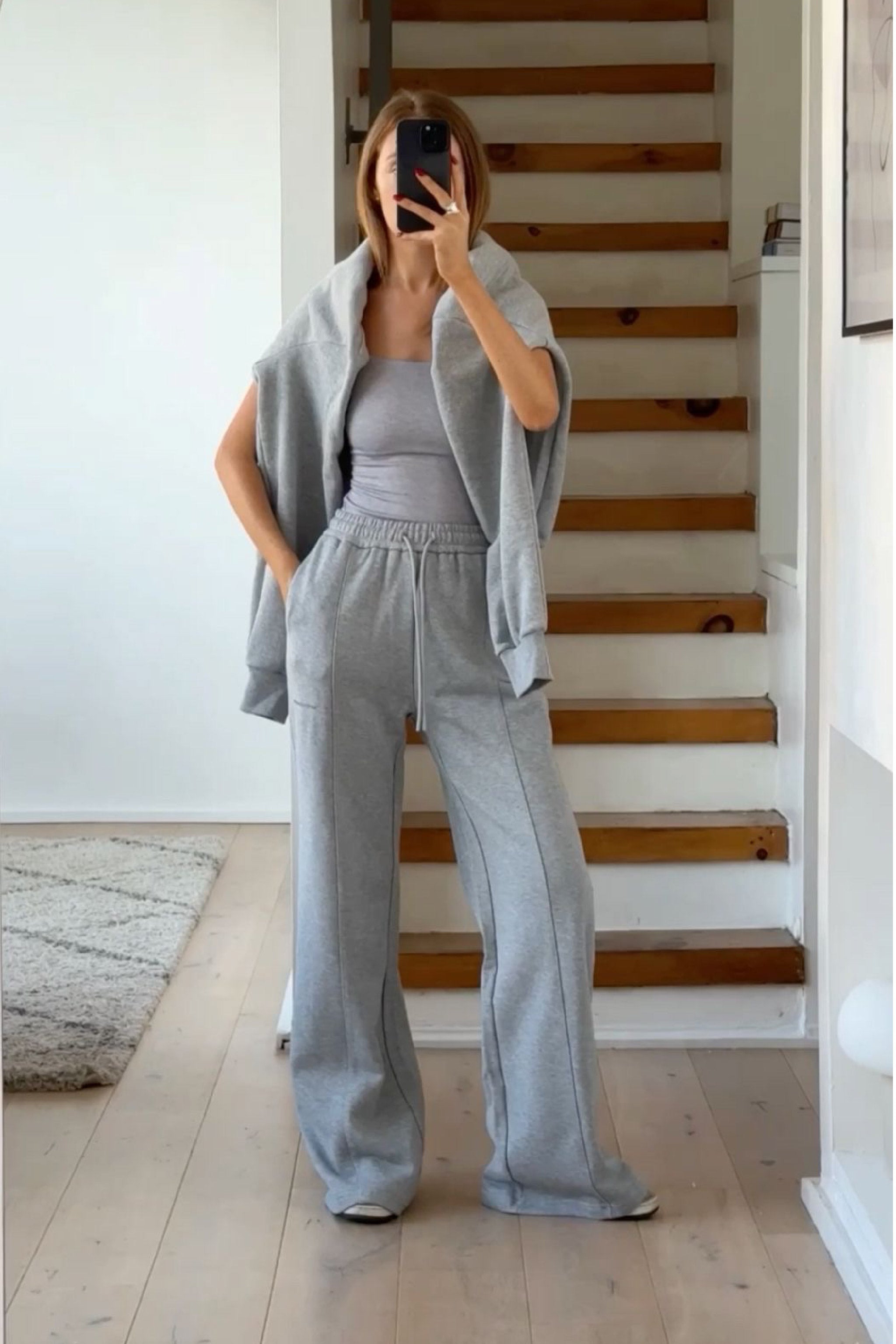 Sweat Pants Outfit Grey Joggers Outfit Women's Structured