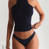 The Dual Frame Tank Top - Navy