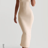 Low Back Maxi Dress - Soft Honey