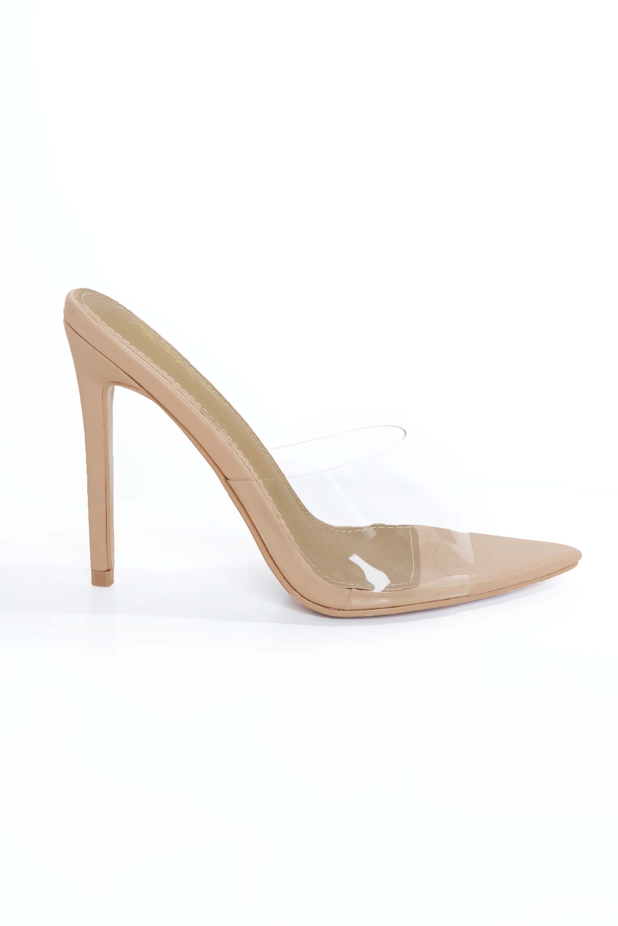 Rebecca Clear Mule- Nude – My Outfit Online