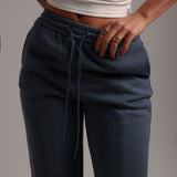 Structured Wide Leg Sweatpants - Serene