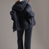 Boyfriend Zip-Up Hoodie - Serene