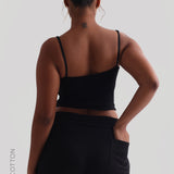 Short décontracté en coton 2 1/2" - Noir