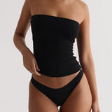 Classic Full-Length Tube Top - Black