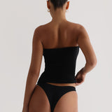 Classic Full-Length Tube Top - Black