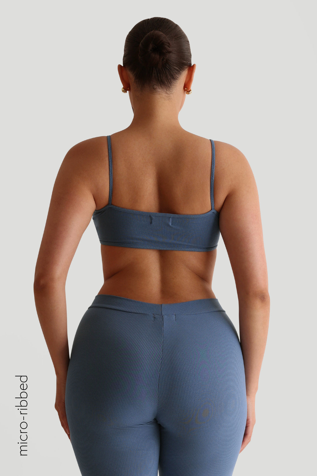 Slip-On Micro-Ribbed Bralette - Breeze