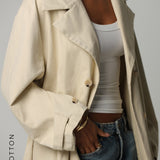 The Origin Longline Trench Coat - Khaki