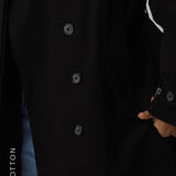 The Arden Midi Trench Coat - Black
