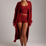 Classic Micro-Ribbed Boxer - Cranberry